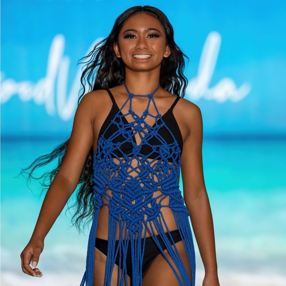 Handmade Macramé Rope Dress GoodVibeGoda Original Design - Picture 1 of 17